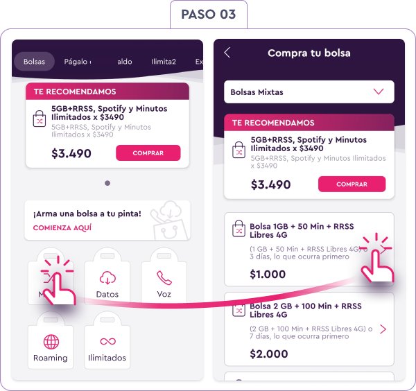 Donde Comprar Bolsas Prepago Centro de Ayuda WOM